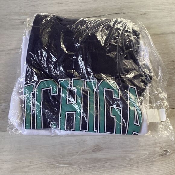 BOOHOO MAN OVERSIZED MICHIGAN T-SHIRT AND SHORT SET‎ S NWT IN PACKAGING - Picture 4 of 5